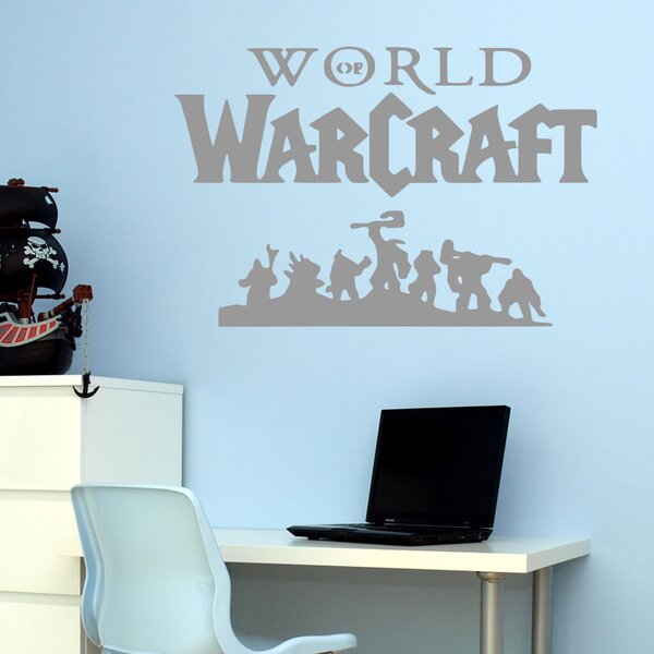 Živá Zeď Samolepka World of Warcraft Barva: černá