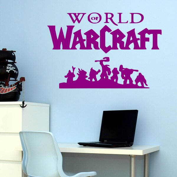 Živá Zeď Samolepka World of Warcraft Barva: černá