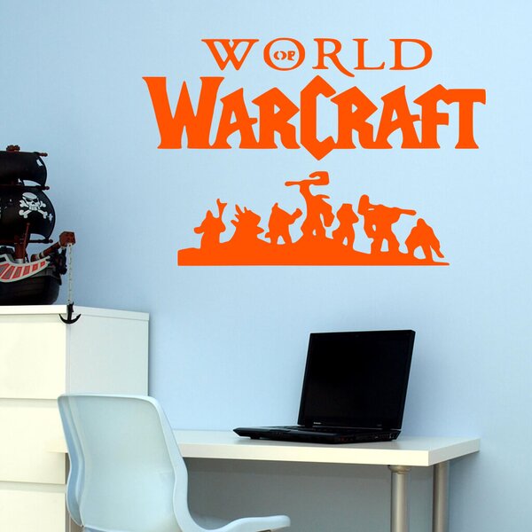 Živá Zeď Samolepka World of Warcraft Barva: černá