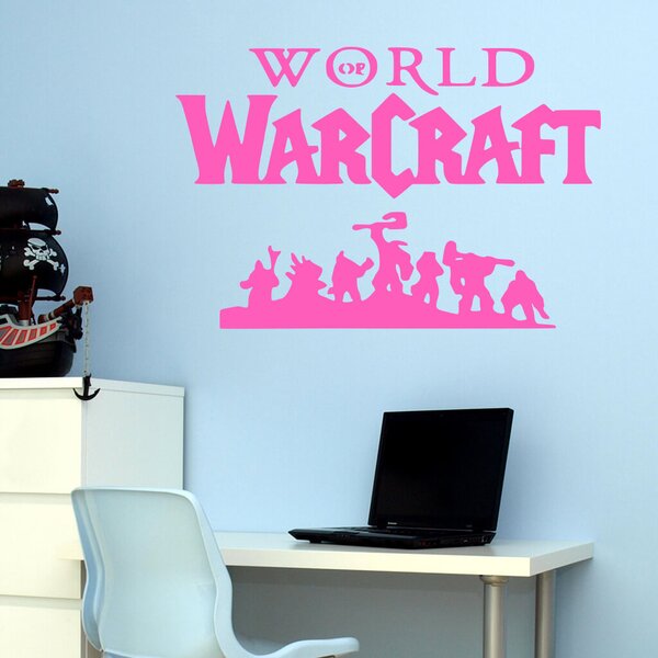 Živá Zeď Samolepka World of Warcraft Barva: černá