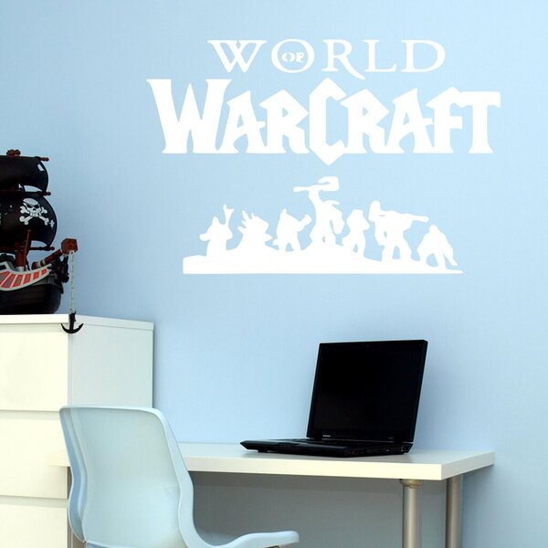 Živá Zeď Samolepka World of Warcraft Barva: černá