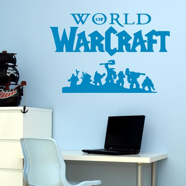 Živá Zeď Samolepka World of Warcraft Barva: černá