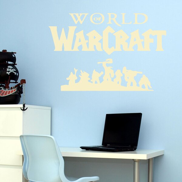 Živá Zeď Samolepka World of Warcraft Barva: černá