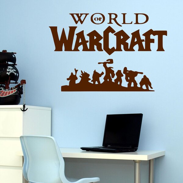 Živá Zeď Samolepka World of Warcraft Barva: černá