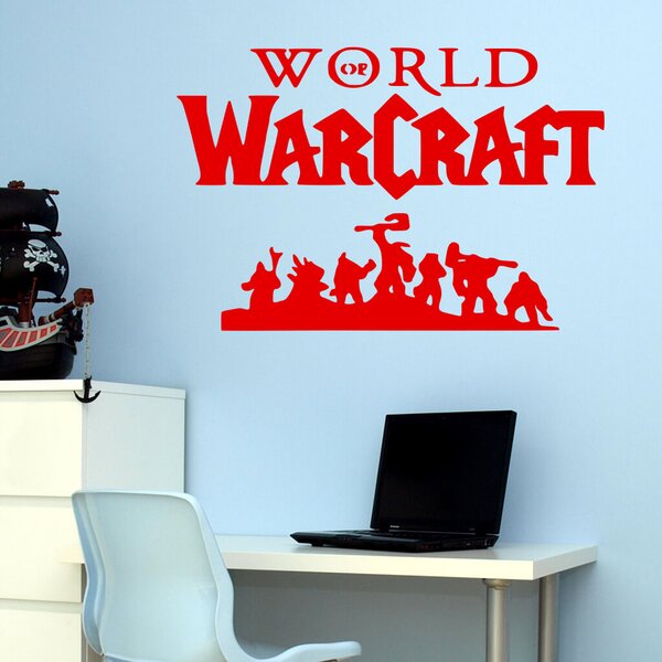 Živá Zeď Samolepka World of Warcraft Barva: černá