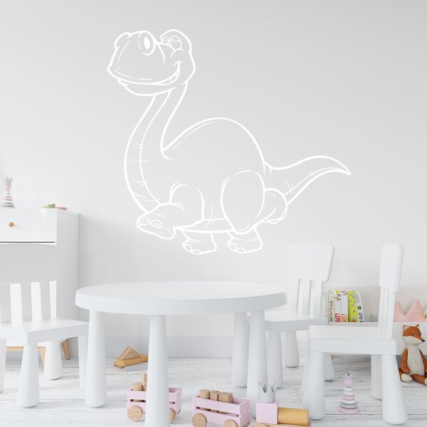 Živá Zeď Samolepka Brontosaurus Barva: černá