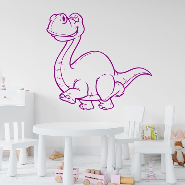 Živá Zeď Samolepka Brontosaurus Barva: černá