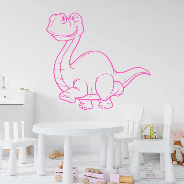 Živá Zeď Samolepka Brontosaurus Barva: černá