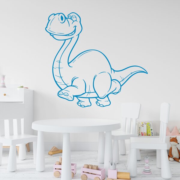 Živá Zeď Samolepka Brontosaurus Barva: černá