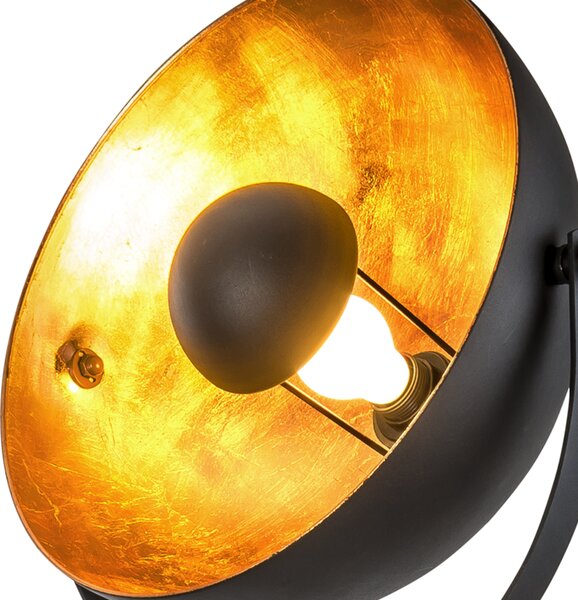 Stojací lampa BOWY černá/zlatá