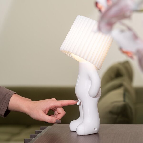 Stolní lampa BOY bílá