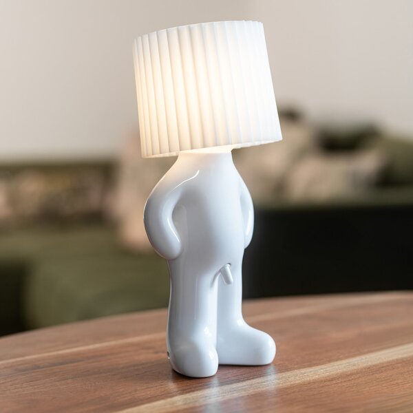 Stolní lampa BOY bílá