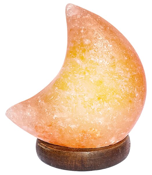 Solná LED RGB lampa WASABI oranžová/přírodní