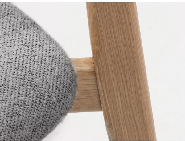 Jídelní židle ve světle šedo-přírodní barvě Elim – Unique Furniture