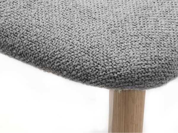 Jídelní židle ve světle šedo-přírodní barvě Elim – Unique Furniture