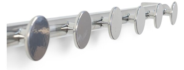 Kovový nástěnný věšák ve stříbrné barvě 75 cm Retro – Spinder Design