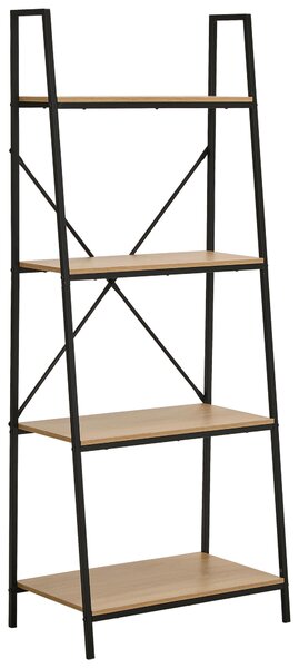 REGÁL, přírodní barvy, černá, železo, 60,5/148,5/34 cm Xora - Online Only regály & police, Online Only