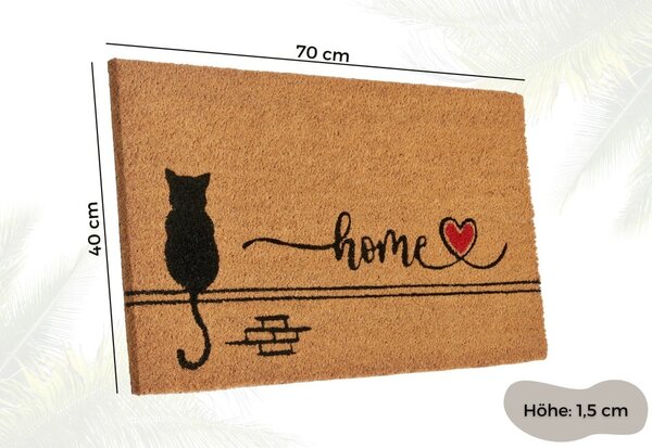Rohožka z kokosového vlákna 40x70 cm Kitty Home – Hanse Home