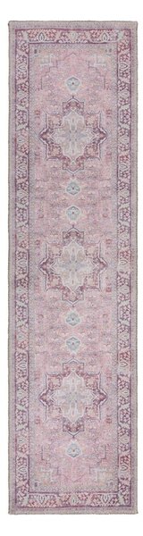 Světle červený pratelný běhoun s příměsí recyklovaných vláken 60x230 cm Windsor – Flair Rugs