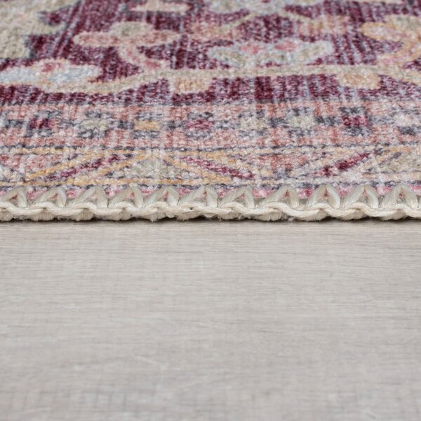 Světle červený pratelný běhoun s příměsí recyklovaných vláken 60x230 cm Windsor – Flair Rugs