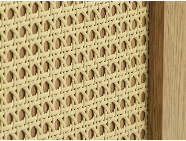 Nízká komoda v dekoru dubu v přírodní barvě 140x80 cm Pensacola – Unique Furniture
