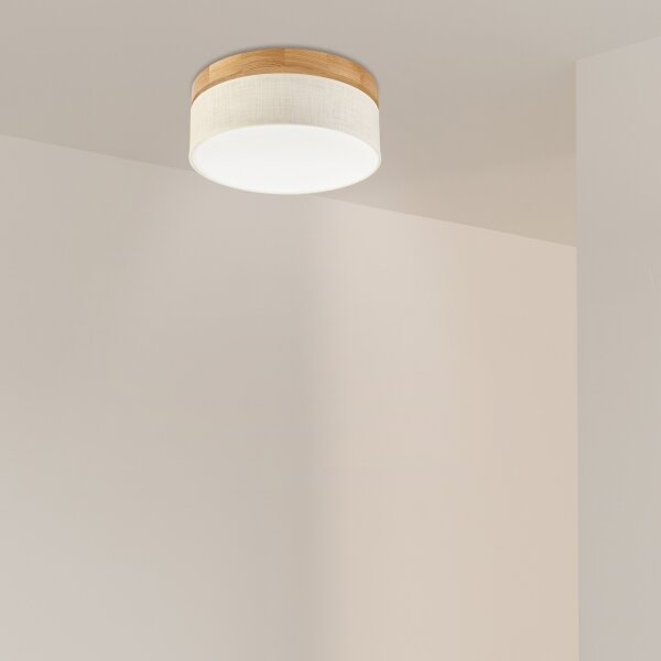 Brilagi - LED Stropní svítidlo BELLADONNA LED/20W/230V pr. 30 cm krémová/dub