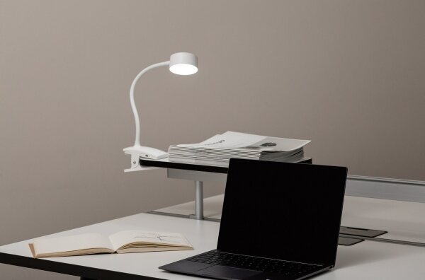 Top Light-LED Stm. doty. stolní lampa s klipem BELLA LED/4,8W/5V 3000-6500K bílá