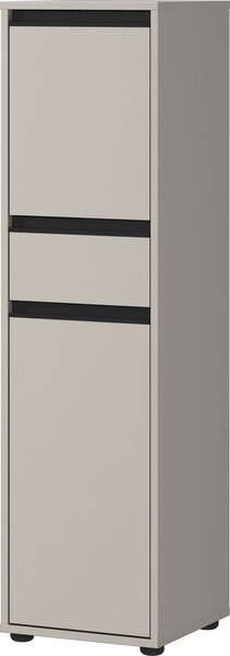 Šedá vysoká úzká koupelnová skříňka 33x121 cm Lemont – Germania