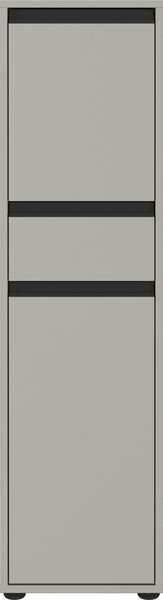 Šedá vysoká úzká koupelnová skříňka 33x121 cm Lemont – Germania