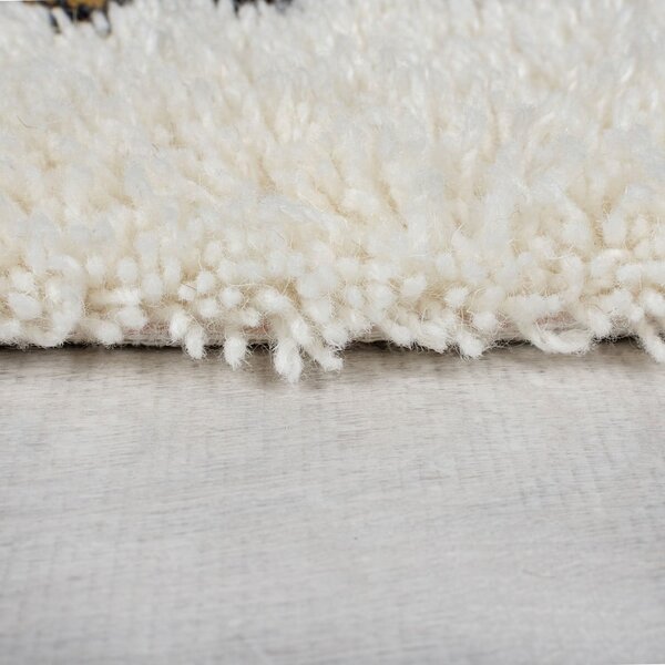 Krémový ručně tkaný vlněný koberec 200x290 cm Moroccan Fes – Flair Rugs