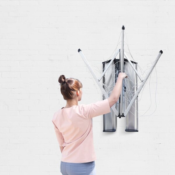 Venkovní nástěnný sušák na prádlo WallFix 24m – Brabantia