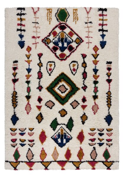 Krémový ručně tkaný vlněný koberec 200x290 cm Moroccan Fes – Flair Rugs