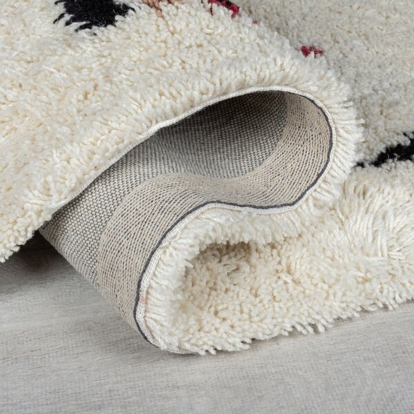 Krémový ručně tkaný vlněný koberec 200x290 cm Moroccan Fes – Flair Rugs