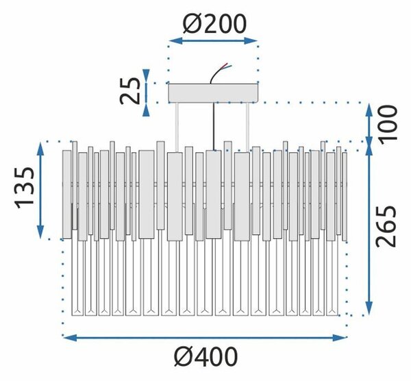 Toolight Rea, Křišťálové stropní svítidlo APP1480-1C Chrom, OSW-05060