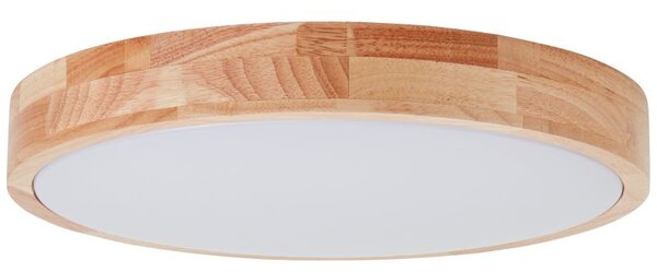 Brilliant G99524/75 SLIMLINE - Stropní LED dřevěné svítidlo, LED 22W, 3000K, Ø 39cm (Přisazené kulaté dřevěné LED svítidlo)