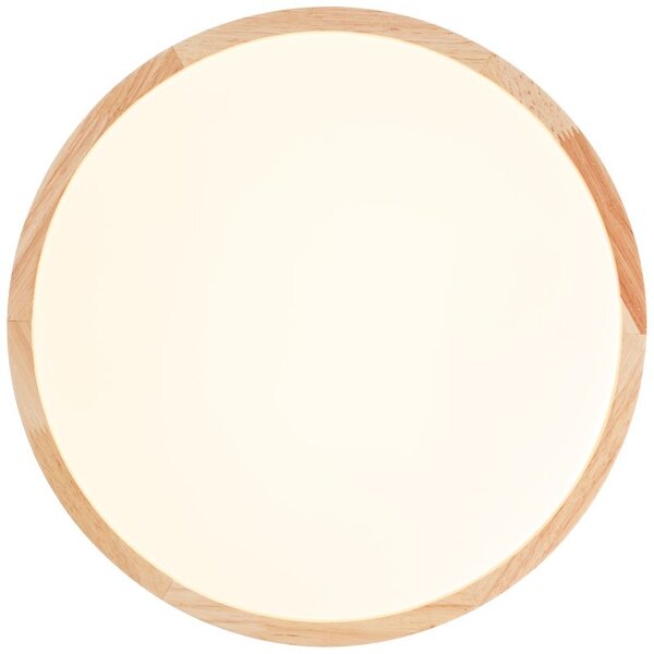 Brilliant G99524/75 SLIMLINE - Stropní LED dřevěné svítidlo, LED 22W, 3000K, Ø 39cm (Přisazené kulaté dřevěné LED svítidlo)