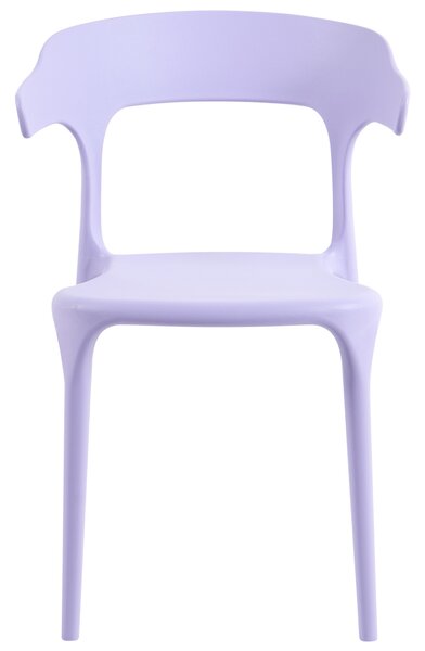 Sada 4 zahradních židlí GUBBIO Fialová