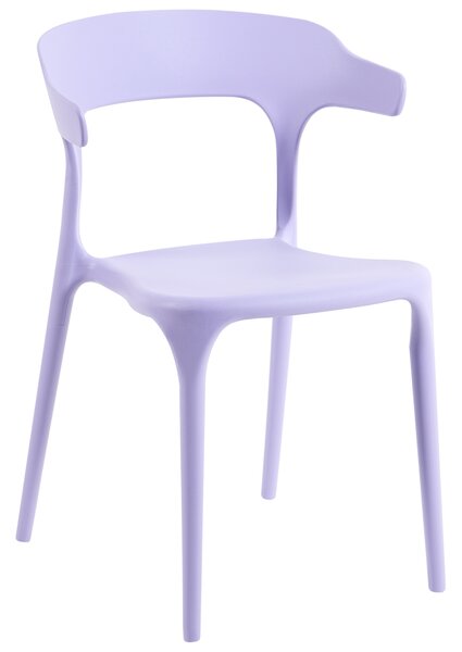 Sada 4 zahradních židlí GUBBIO Fialová
