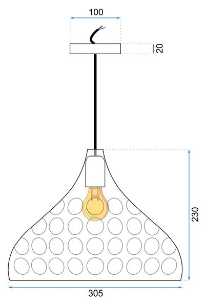 Toolight Rea, Zrcadlová lampa Závěsné APP272-1CP, OSW-00877