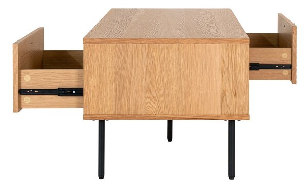 Konferenční stolek s deskou v dubovém dekoru v přírodní barvě 50x100 cm Kyoto – House Nordic
