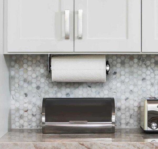 Nástěnný ocelový držák na kuchyňské utěrky - simplehuman