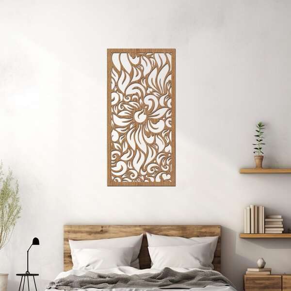 Dřevěný dekorační panel Anthurion | Rozměry (cm): 20x40 | Zvolte barvu dekoru: Ořech