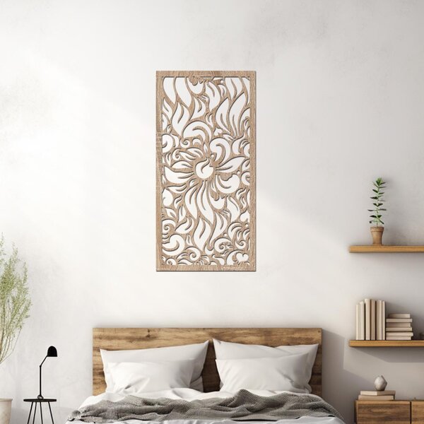 Dřevěný dekorační panel Anthurion | Rozměry (cm): 20x40 | Zvolte barvu dekoru: Ořech