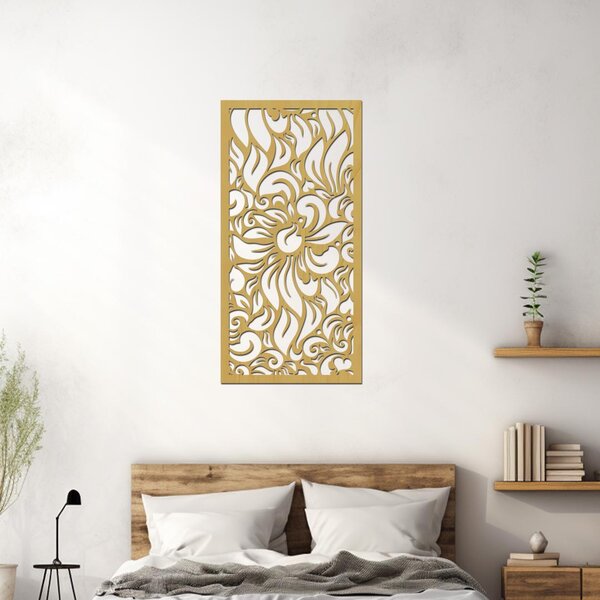 Dřevěný dekorační panel Anthurion | Rozměry (cm): 20x40 | Zvolte barvu dekoru: Ořech