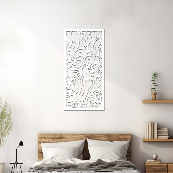 Dřevěný dekorační panel Anthurion | Rozměry (cm): 20x40 | Zvolte barvu dekoru: Ořech