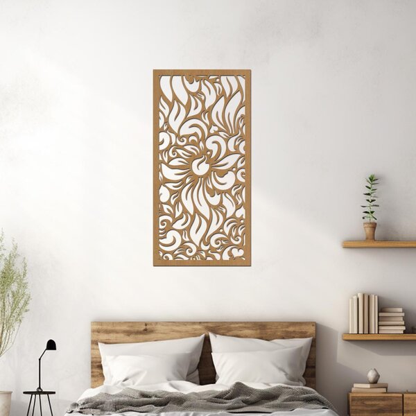 Dřevěný dekorační panel Anthurion | Rozměry (cm): 20x40 | Zvolte barvu dekoru: Ořech