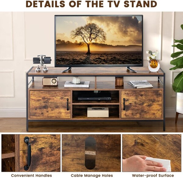 TV stolek na nožičkách rustikální, 61 x 40 x 147 cm HV10325CF