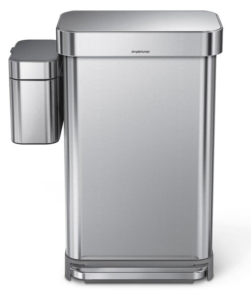 Šedá nádoba na kompostovatelný odpad 4 l - simplehuman