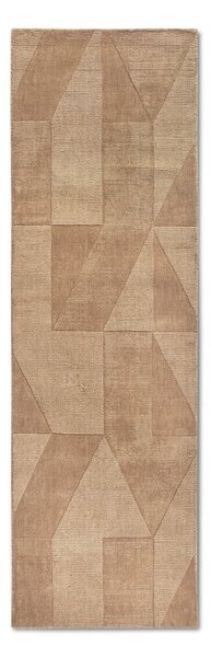 Béžový ručně tkaný vlněný běhoun 80x250 cm Ursule – Villeroy&Boch
