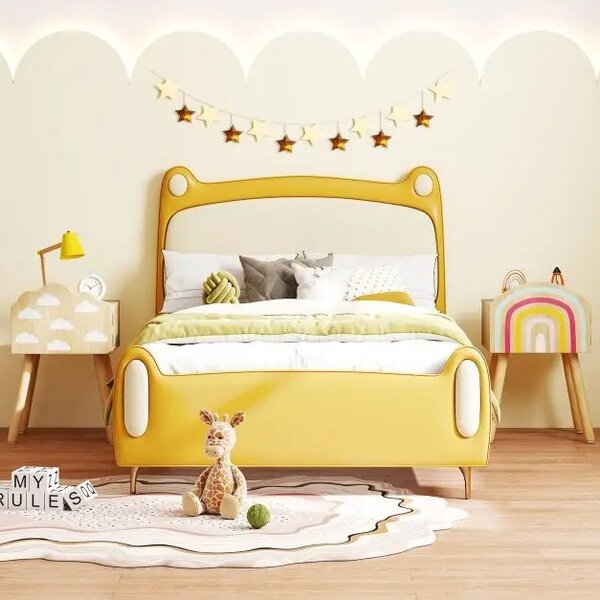 Sada 2 ks dětských nočních stolků, přírodní HY10262NA